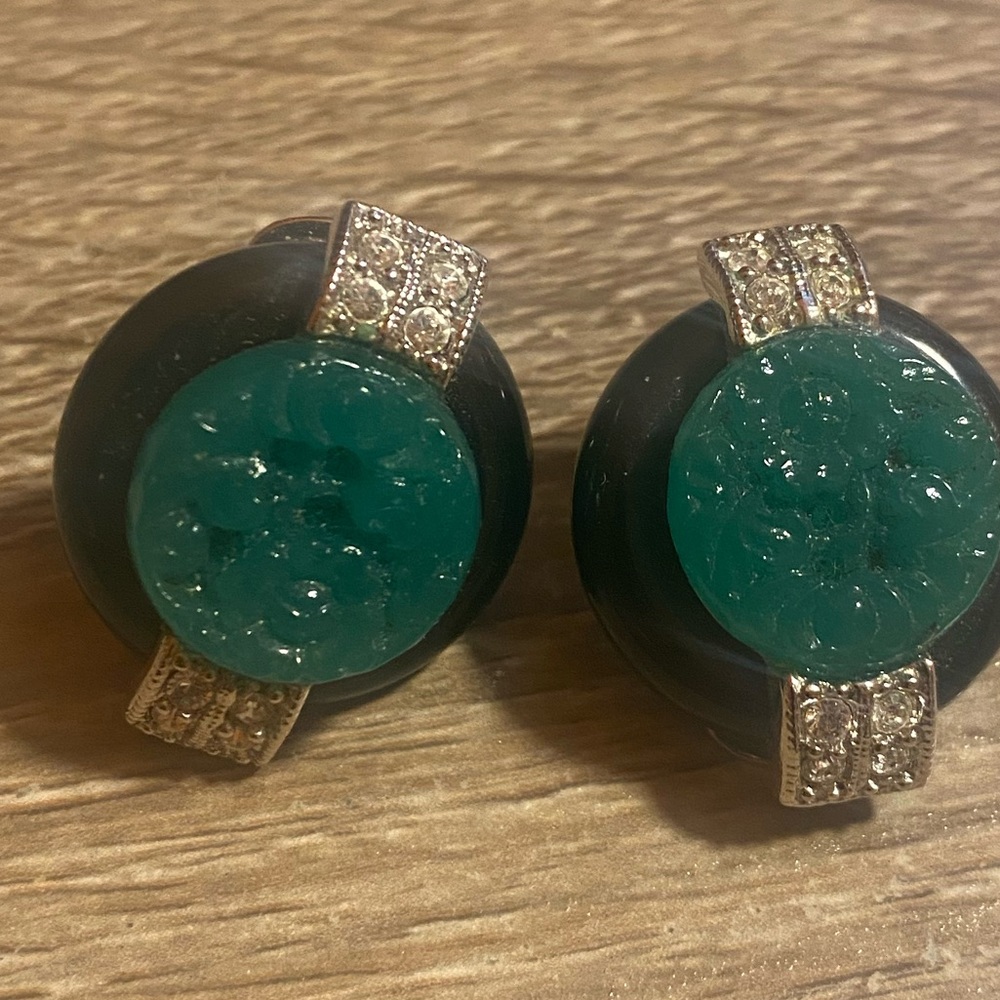Kenneth Jay Lane Art Deco earrings